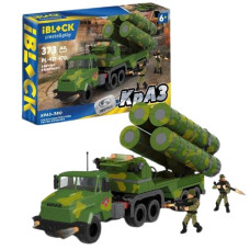 конструктор IBLOCK Армія КрАЗ ПВО 373дет., 2 фігурки, в кор. 38х6,4х28см.  PL-921-470  (12)