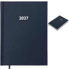 щоденник Buromax STRONG темно-синій, датований на 2027 рік, А5, вінілпапір  ВМ.2129-03