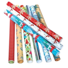 папір для пакування подарунків новорічний (ціна за 1 аркуш)  (25)