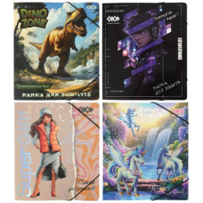 тека Zibi для зошитів картонна В5, 20х23см., на гумці  ZB.14990  (1/200)