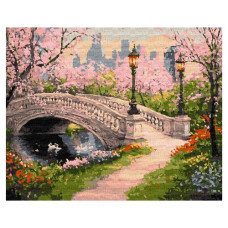 картина за номер. Ідейка 30х40см. "Весняний парк"  КНО3663
