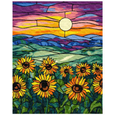 картина за номер. Ідейка 40х50см. "Поле соняшників"  КНО5132