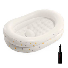 басейн дитячий надувний Зірка 89х66х25см., насос, рем. комплект, в кор.  48523  (6)