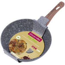 сковорідка Kamille d-24см. алюмінієва антипригарна Grey marble  4161