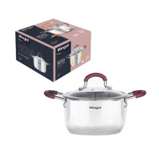 каструля Ringel Ingrid нержав. зі скляною кришкою 16см. 1,6л.  RG-2001-16
