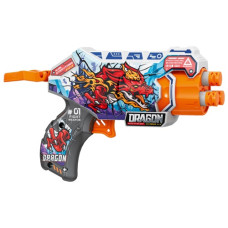 пістолет механічний з барабаном Дракон 15х11см., 4 м`які набої  ВН128