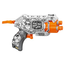 пістолет механічний з барабаном Монстр графіті 15х11см., 4 м`які набої  ВН166