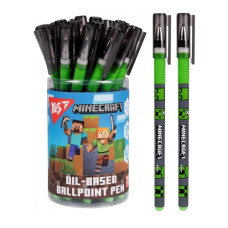 ручка YES "Minecraft.Heroes" кульк. синя 0,7мм.  412253  (24/288/864)