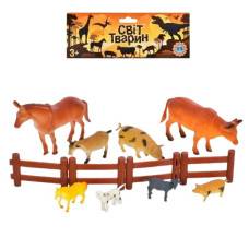 тварини домашні 8шт. в кул.  26х19,5х6см.  Н 640  (96)