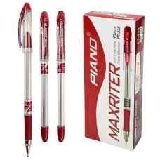 ручка Piano РТ-335 "Maxriter" кульк. масл. червона  (10/100/2000)