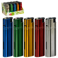 запальничка турбо металева кольорова  HT-F025  (25)