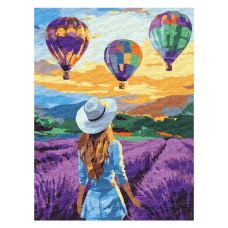 картина за номер. Ідейка 30х40см. "Лавандові пригоди"  КНО8660