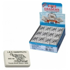 гумка K-I-N 300/40 біла (уп.-48шт.) Слон  (48/384)