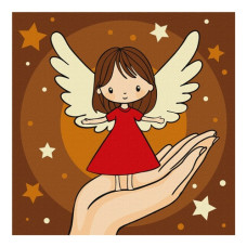 картина за номер. Ідейка 25х25см. дитяча "Долоня дива"  КНО1193