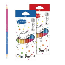 олівці кольор. Acmeliae С12-24 двостор. 12шт./24кол., трикутні, карт. упак., заточ.  (12/144)