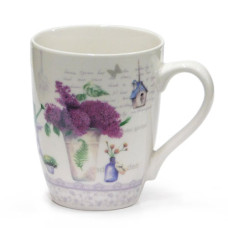 кружка фарфоровая 330мл. Лаванда тех. упак.  А-26  6911100000  (12)