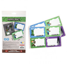 наліпки YES для зошитів 60х90мм. Minecraft, набір 8шт.  955504  (1/100)