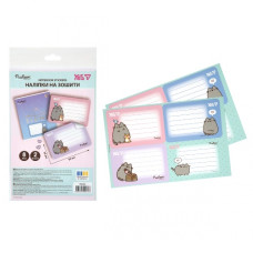 наліпки YES для зошитів 60х90мм. Pusheen, набір 8шт.  955505  (1/100)
