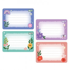 наліпки YES для зошитів 60х90мм. Квіти, набір 8шт.  955536  (1/100)