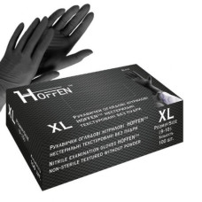 рукавиці медичні нітрилові Hoffen black, 3,3гр.  XL  (50/500)