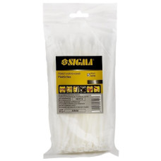 хомут нейлоновий Сигма 3,6х150мм. 100шт. білий  2501121