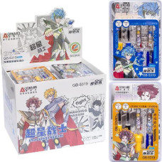 набір перових капсульних ручок "пиши-стирай" (2 ручки + 2 запасні капсули + гумка)  GB-5319 (20/180)