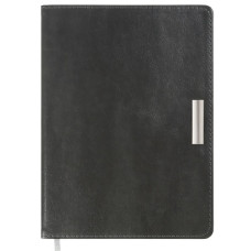 щоденник Buromax SALERNO сірий, датований на 2026 рік, А5, штучна шкіра  ВМ.2133-09