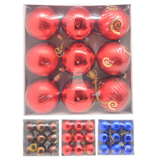 кульки ялинкові в кор. 7см. 9шт. 9530-7  (9/432)