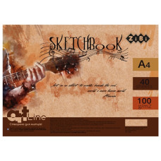скетчбук Zibi Art Line А4/40арк. на спір., білий блок 100гр./м2   ZB.1486  (10)