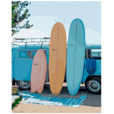 картина за номер. Brushme 36592GX 40х50см. "Серфінг на релаксі"