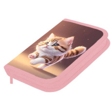 пенал Class на блискавці 1 від., 2 відвороти "Kitty"  25204С