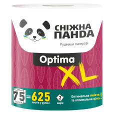 рушник паперовий Сніжна панда Optima XL Roll двошаровий 1шт.  (6)