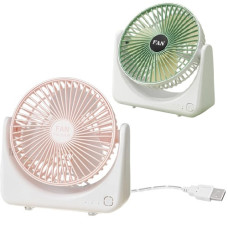 вентилятор настільний обертовий 19,2х19,5см., USB-зар.  F15  (40)