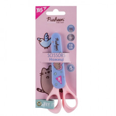 ножиці YES дитячі 13см. в пласт. футлярі на бліст. "Pusheen"  480465  (12/360)