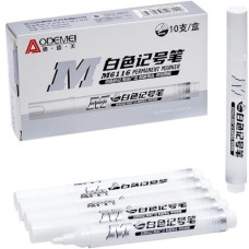 маркер Aodemei перманентний товстий білий  M6116  (10/120/1440)