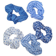 гумка для волосся блакитна з принтом  24KN1093