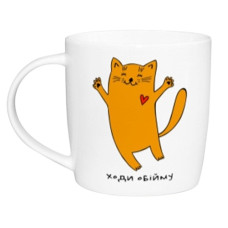чашка Kvarta 360мл. "Кіт рудий" в подар. кор.  1811  (9)