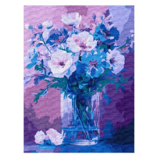 картина за номер. Ідейка 30х40см. "Ніжні квіти"  КНО3323