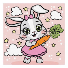 картина за номер. Ідейка 25х25см. дитяча "Морквинка"  КНО6281