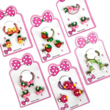 набір 2 гумки для волосся + 2 шпильки на бліст.  WW01995  (10/1200)