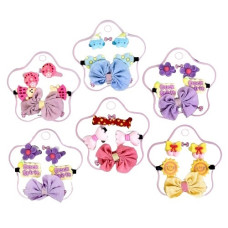 набір 2 гумки для волосся + 3 шпильки на бліст.  WW02363  (12/1200)