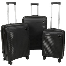 набір валіз поліпропіленових 3шт. 20"/24"/28''  R42141-BK  (1)