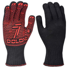 рукавиці трикотажні робочі з малюнком ПВХ, стандарт, 7 клас, розм. 12  10319