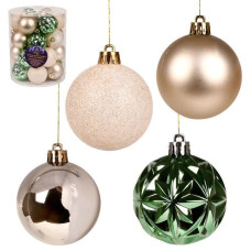 кульки ялинкові в кор. 6см. 26шт.  9781  (26/468)