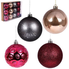 кульки ялинкові в кор. 8см. 12шт.  9788  (12/168)