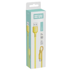 кабель ColorWay USB to Type-C 1м. 2,4A  CW-CBUC043-Y