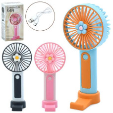 вентилятор 16,5см. 3в1 (ручн./портат., настільн., підст. для телеф.) в кор. 8х16х4,5см. МК 5610 (60)