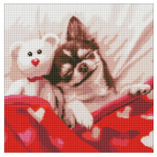 алмазна мозаїка Ідейка 40х40см. "Спляча красуня"  АМО7730