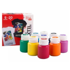 фарби акрилові для розпису тканин ROSA TALENT Style  9кол. 20мл.  13420211