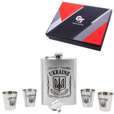 набір фляга + 4 стаканчики + лійка 8oz  16 HF  (60)